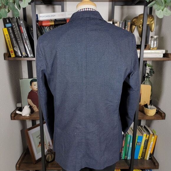 Joseph Abboud‎ Unstructured Men's Sport Jacket Two Button Navy Blue Size XL - Picture 13 of 16